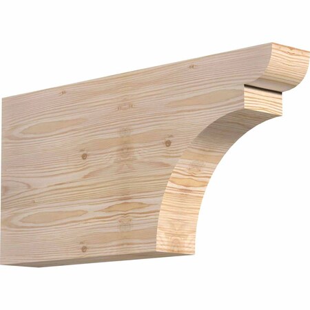 Ekena Millwork Yorktown Smooth Rafter Tail, Douglas Fir, 3 1/2"W x 12"H x 24"L RFT04X12X24YOR00SDF
